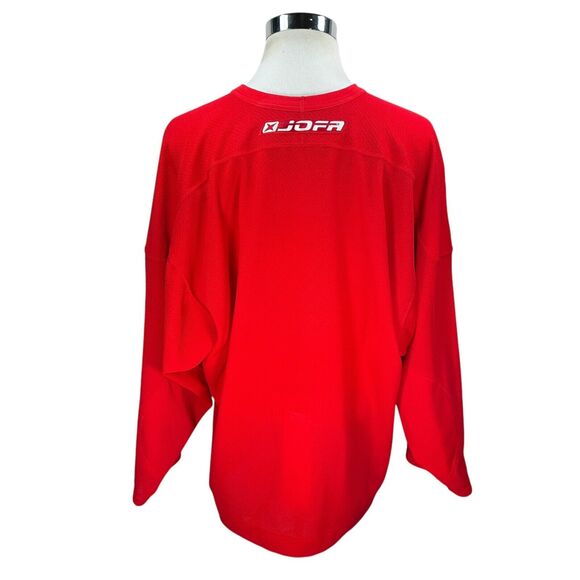 Vintage Jofa Philadelphia Flyers Center Ice Jersey Men's 54 Red Fight Strap Rare - Picture 4 of 12